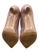 Gianvito Rossi Shoe Size 37 Pink Textile Knit Pointed Toe Textured Sock Booties Pink / 37