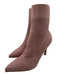 Gianvito Rossi Shoe Size 37 Pink Textile Knit Pointed Toe Textured Sock Booties Pink / 37