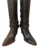 Celine Shoe Size 36 Brown Leather Silvertone hardware Pointed Toe Zip Boots Brown / 36