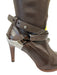 Celine Shoe Size 36 Brown Leather Silvertone hardware Pointed Toe Zip Boots Brown / 36