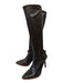 Celine Shoe Size 36 Brown Leather Silvertone hardware Pointed Toe Zip Boots Brown / 36
