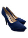 Prada Shoe Size 36.5 Blue Suede Pointed Toe Stiletto Platform Pumps Blue / 36.5