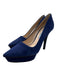 Prada Shoe Size 36.5 Blue Suede Pointed Toe Stiletto Platform Pumps Blue / 36.5