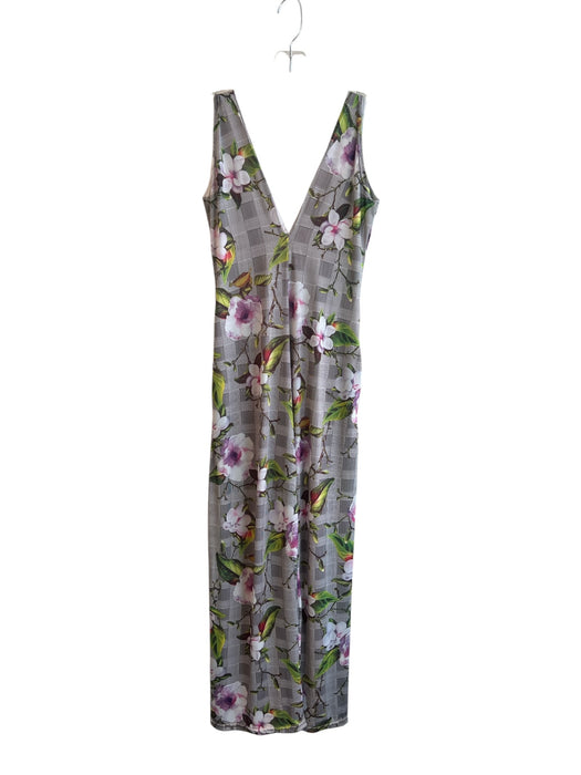 Carolina Socias Size Small Black, White & Multi No Fabric Tag V Neck Jumpsuit Black, White & Multi / Small