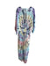 Surf Gypsy Size Est M Blue, Yellow & Multi No Fabric Tag Tye Dye V Neck Coverup Blue, Yellow & Multi / Est M