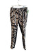 Diane Von Furstenberg Size 10 Black & Beige Wool & Silk Color Block Pants Black & Beige / 10