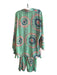 Gold & Silver Size Est M Green & Multi No Fabric Tag Tye Dye Open Top Pant Set Green & Multi / Est M
