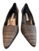 Manolo Blahnik Shoe Size 36.5 Brown Fabric Pointed Toe High Heel Pump Shoes Brown / 36.5
