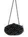Cache Black, Silver & Brown Rhinestone Egg Shaped Hardcase Evening Bag Black, Silver & Brown / Small
