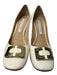 Diane Von Furstenberg Shoe Size 6 Ivory Patent Leather Square Toe Pump Shoes Ivory / 6