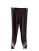 Lanston Sport Size Medium Chocolate Brown Nylon Blend Side Stripe Leggings Chocolate Brown / Medium