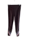 Lanston Sport Size Medium Chocolate Brown Nylon Blend Side Stripe Leggings Chocolate Brown / Medium