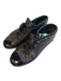Chanel Shoe Size 36 Black Leather Patent Leather Toe Cap Low Top Lace Up Shoes Black / 36