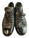 Chanel Shoe Size 36 Black Leather Patent Leather Toe Cap Low Top Lace Up Shoes Black / 36