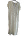 Pia Rossini White No Fabric Tag Spangles Scoop Neck Cap Sleeve Loungewear White