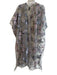 Berek Size Medium gray & pink Polyester Sequins Butterflies Open Front Coverup gray & pink / Medium