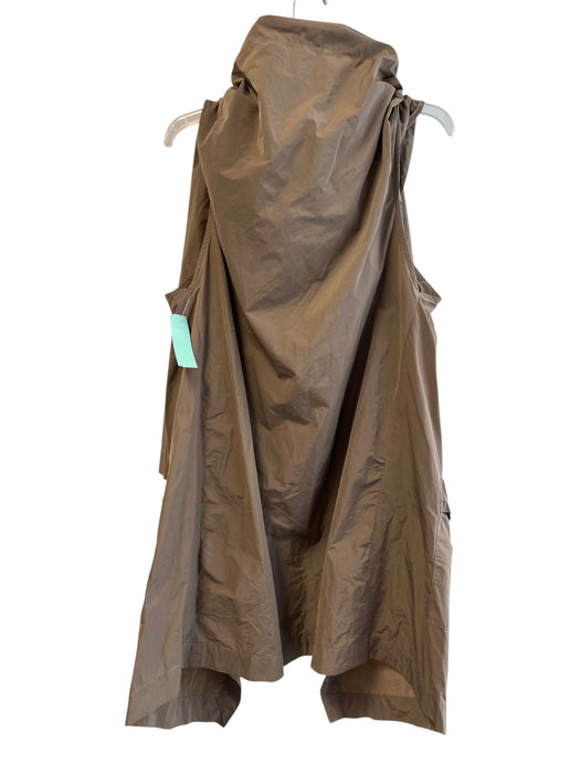Sun Kim Size One Size Brown No Fabric Tag Open Front Sleeveless pocket Vest Brown / One Size