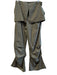 Zara Size M Green Polyester High Rise Elastic Waist Snap Detail Wide Leg Pants Green / M