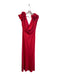 Luxxel Size S/M Red No Fabric Tag Off Shoulder Side Zip Rose detail Dress Red / S/M