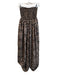 Hers & Mine Size Small Brown, Black & Red Polyester Animal Print Jumpsuit Brown, Black & Red / Small