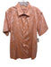 Robert Graham Size XL Orange & White Cotton All Over Print Men's Short Sleeve Orange & White / XL