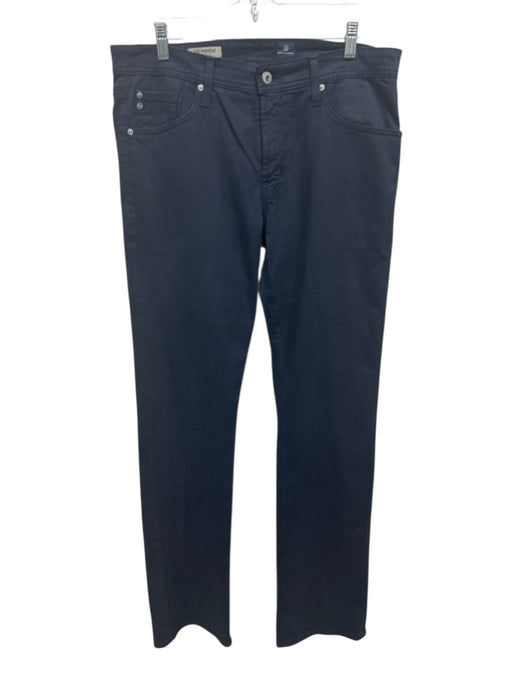 AG Size 32 Navy Blue Cotton Solid Zip Fly Men's Pants Navy Blue / 32
