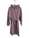 Zara Size M/L Purple Cotton Hood High Rise Zip Up Wide Leg Pant Set Purple / M/L