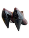 Pour la Victoire Shoe Size 6.5 Maroon & Black Patent Leather Peep Toe Booties Maroon & Black / 6.5