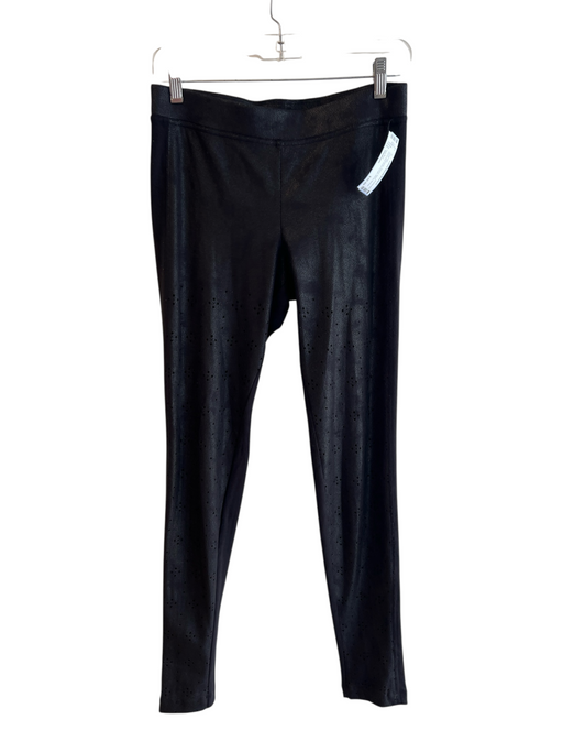 Hale Bob Size Medium Black Polyester Stretch Waist Perforated Leggings Black / Medium