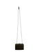No Brand Black & Bronze Leather & Brass Snap Closure Rectangle Color Block Bag Black & Bronze / Mini