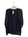 Blank Size S/M Black Bronze hardware Open Front Drop Shoulder Cardigan Black / S/M