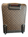 Louis Vuitton Brown & Tan Coated Canvas Leather trim Monogram Luggage Brown & Tan