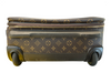 Louis Vuitton Brown & Tan Coated Canvas Leather trim Monogram Luggage Brown & Tan