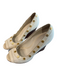 Tory Burch Shoe Size 6 White Manmade Material Logo Gold Hardware Open Toe Shoes White / 6