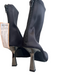 Betsey Johnson Shoe Size 6.5 Black Suede Upper Rhinestone Pointed Toe Boots Black / 6.5