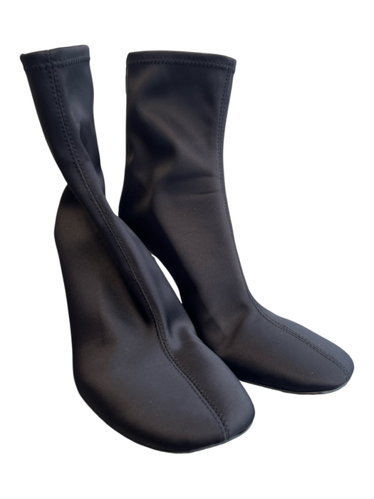 Betsey Johnson Shoe Size 6.5 Black Suede Upper Rhinestone Pointed Toe Boots Black / 6.5