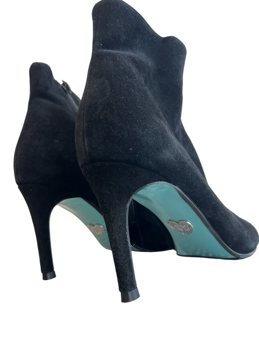 Zara Shoe Size 36 Black scuba Back Zip Square Toe Architectural Heel Boots Black / 36