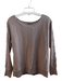 In Cashmere Size Large Light Mushroom Cashmere Long Sleeve Pearl Detail Top Light Mushroom / Large
