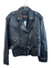 Siena Studio Size Small Black Leather Silver Hardware Zip Pocket Belt Jacket Black / Small