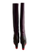 Jill Sander Shoe Size 36 Maroon & Brown Leather Gum sole Knee High Wedge Boots Maroon & Brown / 36