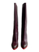 Jill Sander Shoe Size 36 Maroon & Brown Leather Gum sole Knee High Wedge Boots Maroon & Brown / 36