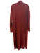 Neiman Marcus Size Large Rust Cashmere Long Sleeve Open Front Side Slits Sweater Rust / Large