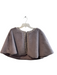Jayley Gray Faux Fur Acrylic Pearl Detail short Caplet Cape Gray / One Size