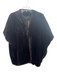 cAPOTE Size One Size Black Fur Half Sleeve Drop Shoulder Front Zip Jacket Black / One Size