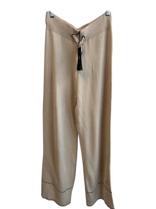 Skatie Brand Size Small Tan & black Viscose Blend Drawstring Waist Pants Set Tan & black / Small