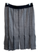 Neiman Marcus Size Medium Black & Gray Rayon Blend Elastic Waist Flap Skirt Black & Gray / Medium