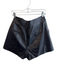 Alice & Olivia Size 10 Black Lamb leather Zip Fly Side Pockets Pockets Shorts Black / 10