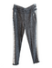 The Kooples SPORT Size 2 Gray & White Viscose Lace Accents Wide Neck Pants Set Gray & White / 2