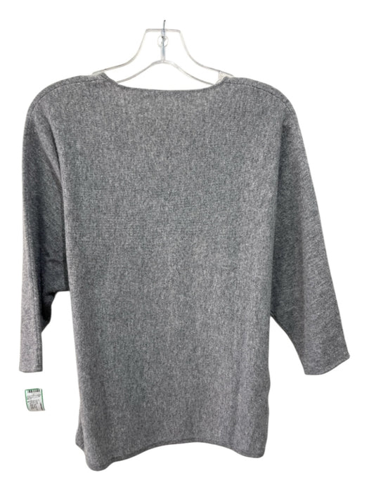 CH Carolina Herrera Size S Gray Wool 1/2 Sleeve Dolman Sleeve Sweater Gray / S