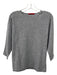 CH Carolina Herrera Size S Gray Wool 1/2 Sleeve Dolman Sleeve Sweater Gray / S